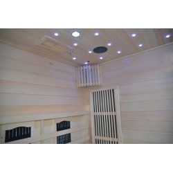 S2G Angular combined sauna 2 seats 120x59x85x190cm