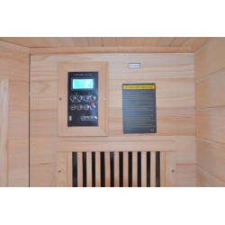 S2G Angular combined sauna 2 seats 120x59x85x190cm