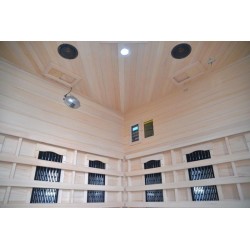 B3G Angular Infrared sauna 4 seats 150x89x84,2x190cm
