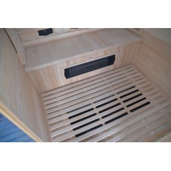Sauna infrarossi angolare 4 posti 150x150x190cm