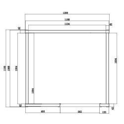 Sauna finlandese 2 posti 120x110x190cm