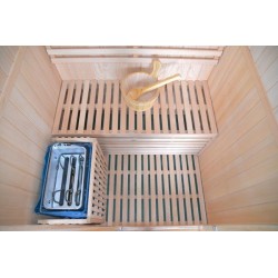 Sauna finlandese 2 posti 120x110x190cm