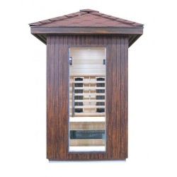 H02 Outdoor infrared sauna 2 seats 120x105x250cm