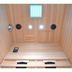 H02 Outdoor infrared sauna 2 seats 120x105x250cm