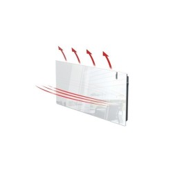 Aetherea 10 White Ice WiFi Ready 1000W Dual-Therm glass electric radiator RMV10202