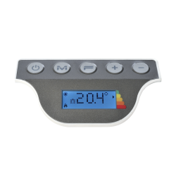 Klima 7 Anthracite grey Radiator Digital Dual Therm Radialight 750W KLI70006