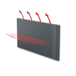 Klima 10 Anthracite grey Radiator Digital Dual Therm Radialight 1000W KLI10007