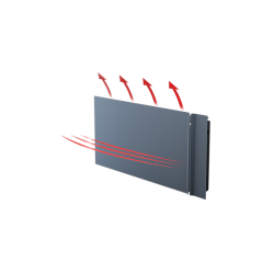 Kyoto 10 Grigio Antracite WiFi Ready 1000W Radiatore elettrico ultra piatto Dual-Therm RMV10102