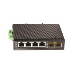 Industrial switch PoE 4 ports + 2 ports fiber Uplink 1G - SWPOE4INDG