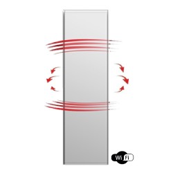 Icon 20 Bianco 2000W WiFi Radiatore Elettrico Verticale Dual-Therm Radialight ICO20012