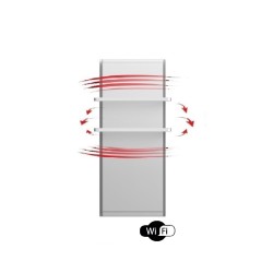 Icon 10 2B Bianco 1000W Scaldasalviette WiFi Radiatore Elettrico Verticale Dual-Therm Radialight ICO10014