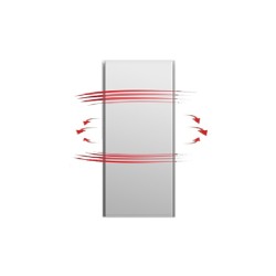 Icon 10 Anthracite grey 1000W Dual-Therm Radialight Vertical Electric Radiator ICO10111