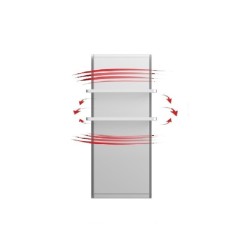 Icon 10 2B Anthracite grey 1000W towel warmer Dual-Therm Radialight Vertical Electric Radiator ICO10113