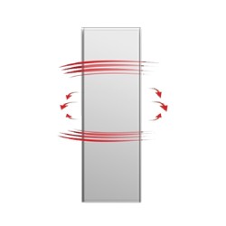 Icon 15 Anthracite grey 1500W Dual-Therm Radialight Vertical Electric Radiator ICO15111