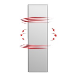 Icon 20 Grigio Antracite 2000W Radiatore Elettrico Verticale Dual-Therm Radialight ICO20111