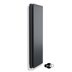 Icon 20 Anthracite grey 2000W WiFi Dual-Therm Radialight Vertical Electric Radiator ICO20112