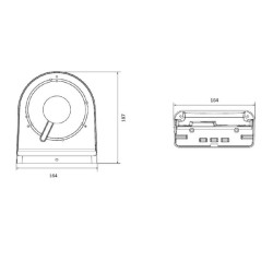 90° Wall Bracket "PROGRESS" - VIBWMBD