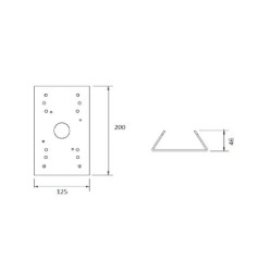 Pole support for junction box "PROGRESS" - VIPALUNI