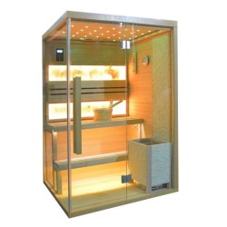 Sauna finlandese con pietre...