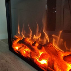 Caminetto da incasso modello VULCANO larghezza 60 750-1500W