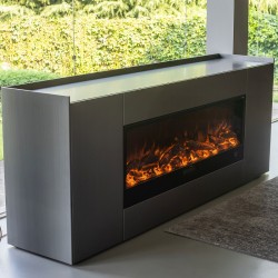 Caminetto da incasso modello VULTURE larghezza 150 750-1500W