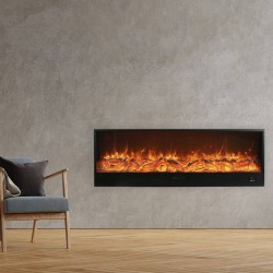 Caminetto da incasso modello AMIATA larghezza 180 750-1500W
