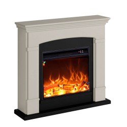 Caminetto a pavimento modello SIENA con cornice Beige 750-1500W
