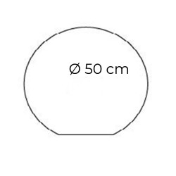 Sfera luminosa D50 a ricarica solare SFERA-LUCE-50