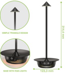 Lampada led Multicolore da Tavolo Dimmerabile