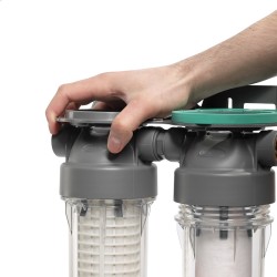 Set Filtrazione a 3 stadi per acqua di pozzo o piovana per scopi non alimentari