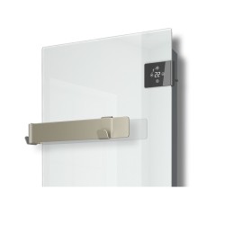 Silk EVO White Glass 1000W Towel Warmer DualTherm + fan Radialight SIL010021
