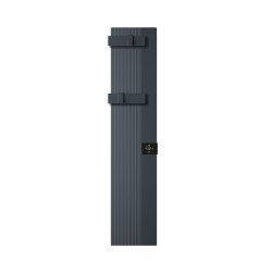Kit Mikado - Coppia barre porta salviette e ganci porta accappatoio ANTRACITE ACCMIK02
