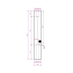 Mikado 10 Bianco Radiatore digitale Dual Therm Radialight 900W MIK10001