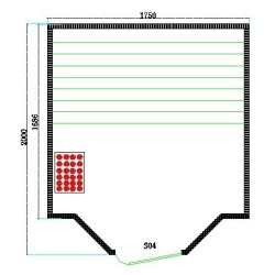 Sauna finlandese per 4 persone PR-S04 