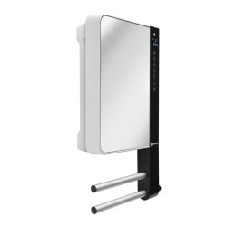 Windy Visio Termoventilatore con barre porta salviette e specchio Radialight 1000-1800W TBWIN023