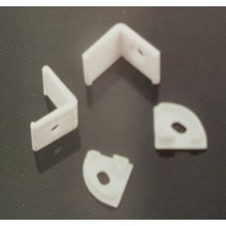 Barra alluminio 45° 2mt per strip led bianca