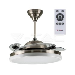 30W 3in1 LED Ceiling fan RF control 3 blades White 35W DC Motor