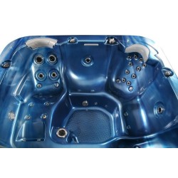 Square whirlpool hot tub outdoor 5 seats 215x215x93cm